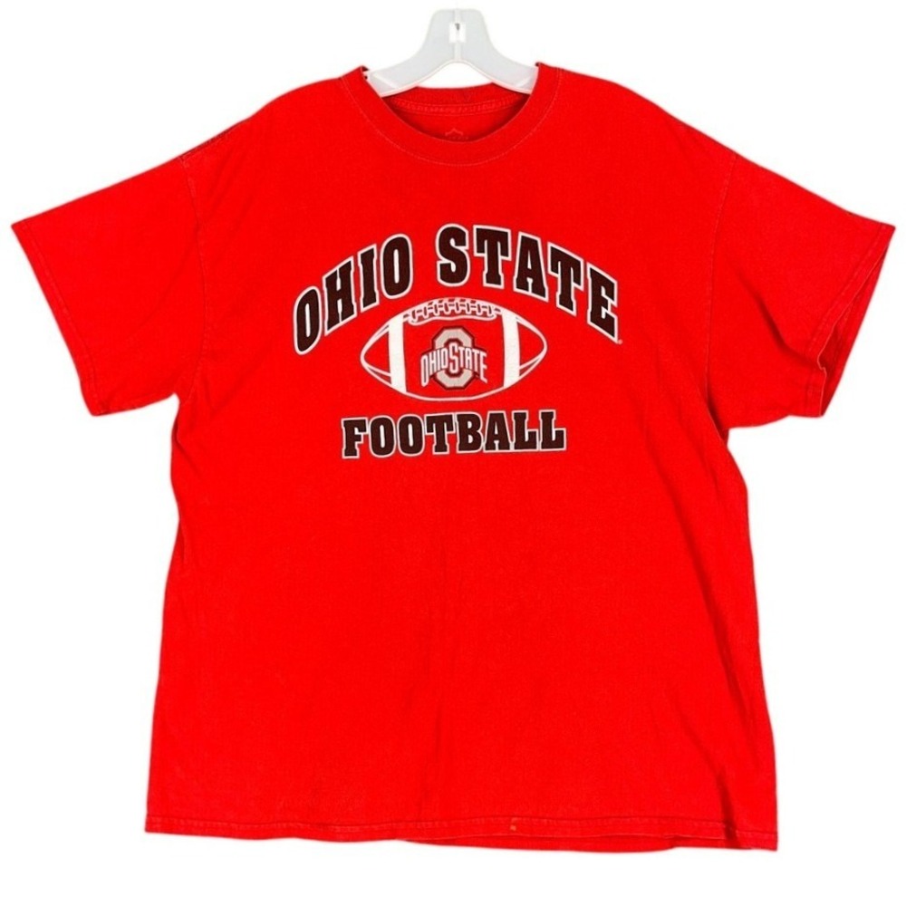 Ohio‎ State University Football Shirt XL Red Graphic Collegiate Team Spirit Tee